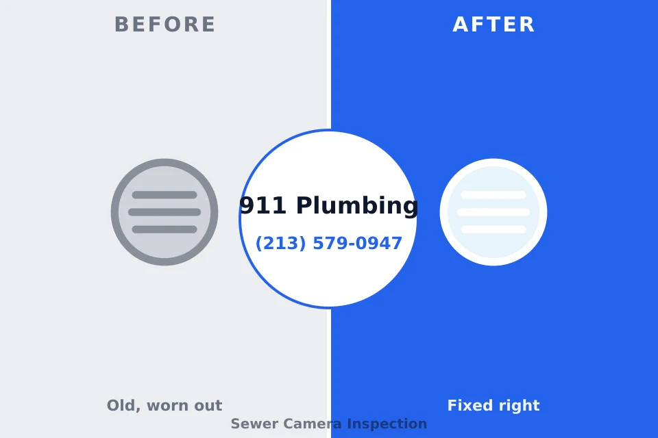 Before and after: plumbing company La Paloma, TX